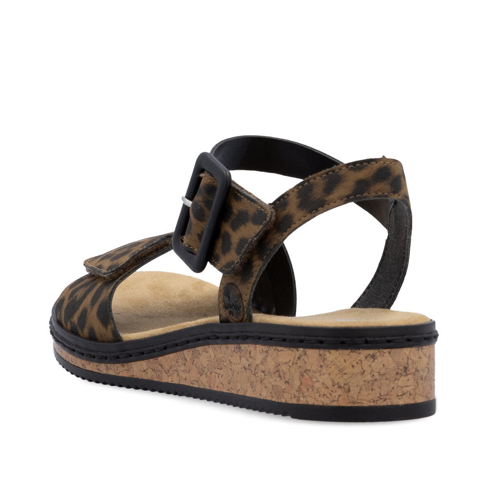 Rieker V3660-90 Brown Sandals