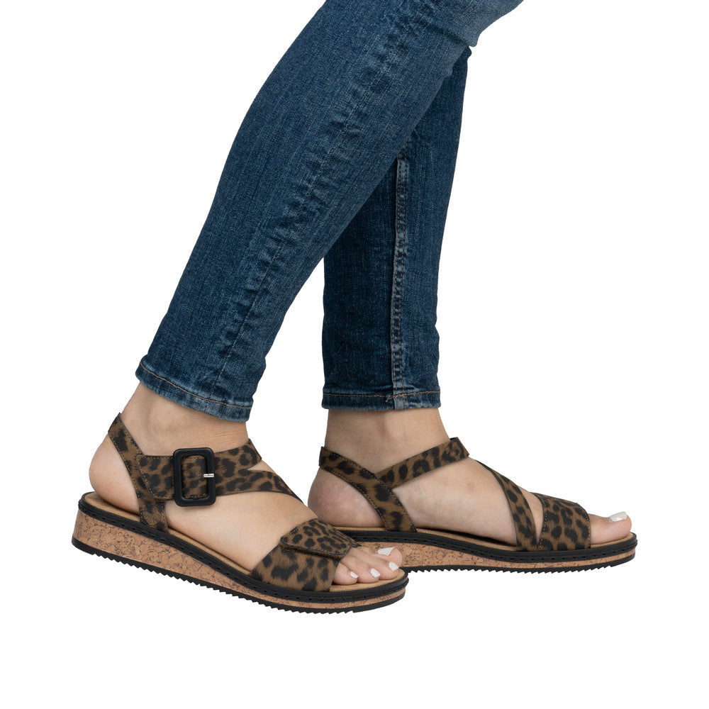 Rieker V3660-90 Brown Sandals