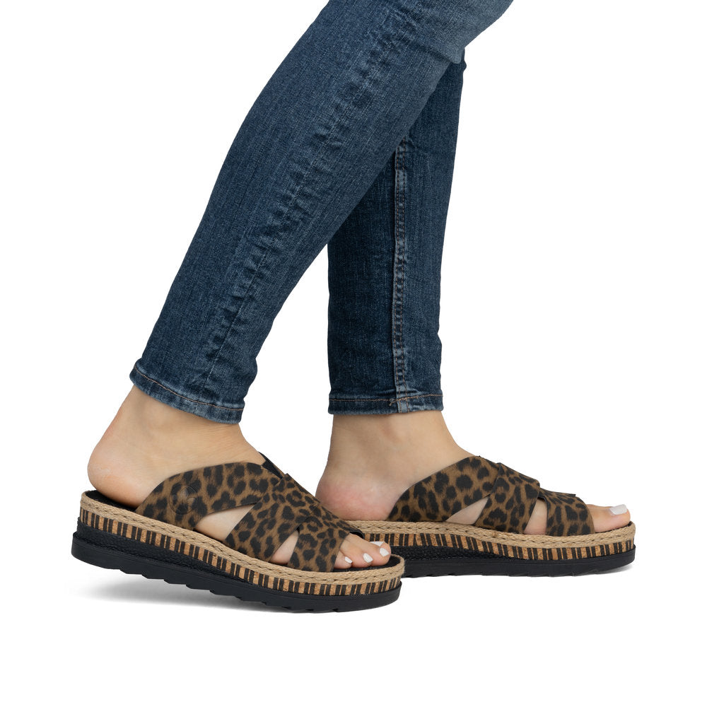 Rieker V7989-90 Brown Sandals