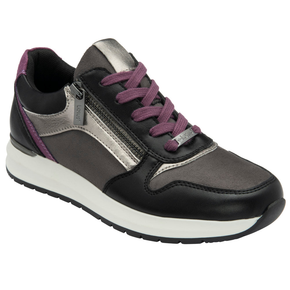 Lotus Venus Black/Purple Trainers
