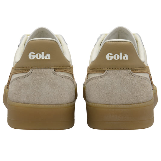 Gola Viper Leather Off White/Bone/Light Caramel/Gum Trainers