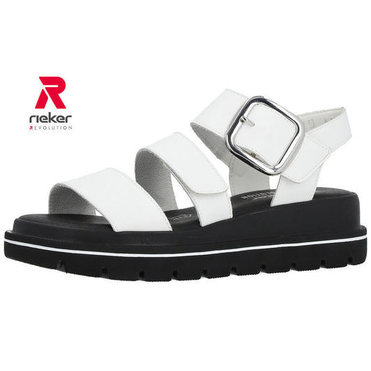 Rieker W1650-80 White Sandals
