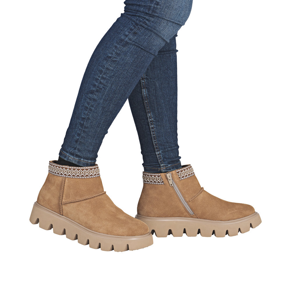 Rieker W2074-24 Beige Boots