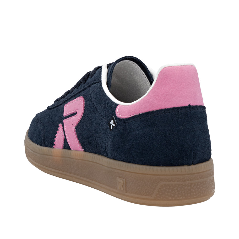 Rieker W2200-15 Navy Pink Trainers