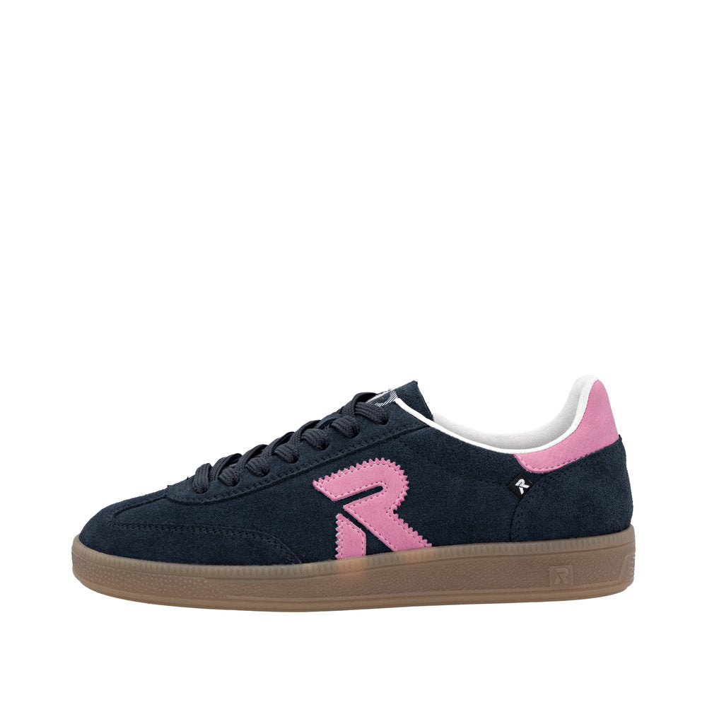 Rieker W2200-15 Navy Pink Trainers