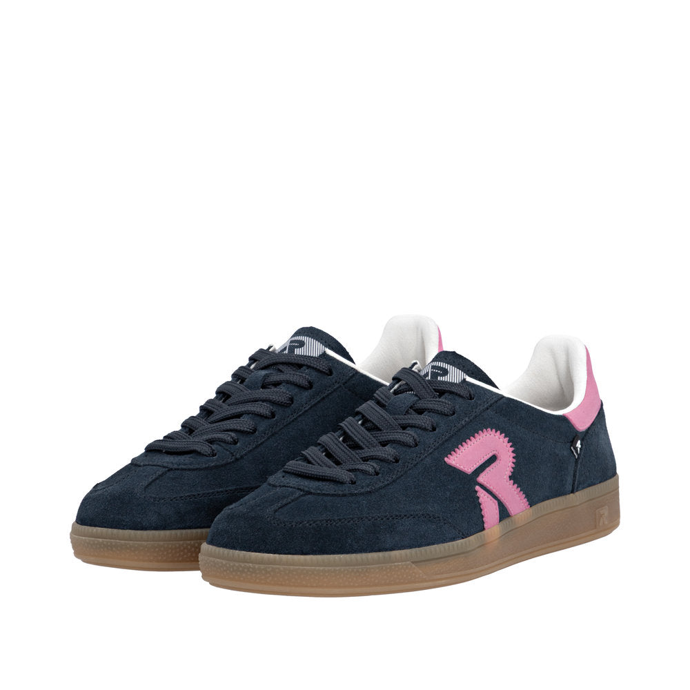Rieker W2200-15 Navy Pink Trainers