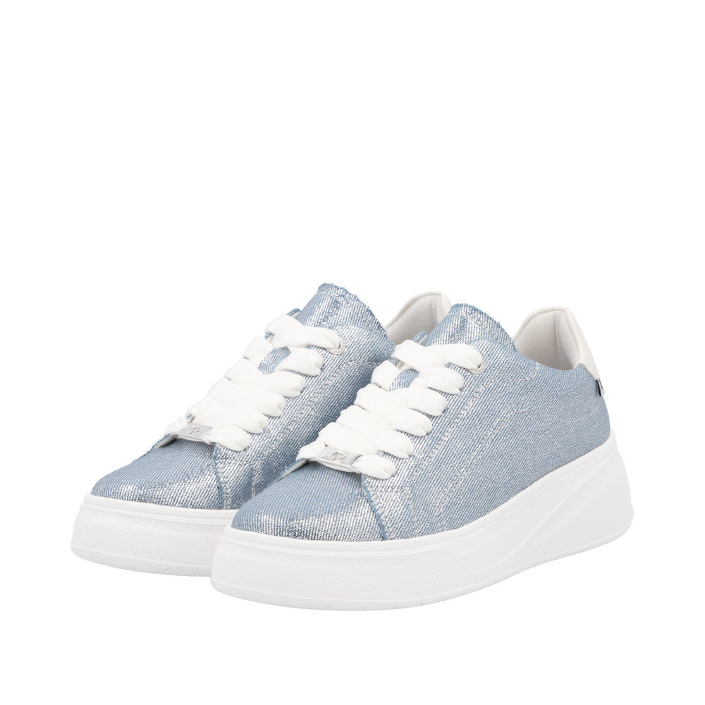 Rieker W2302-14 Jeans Silver Trainers