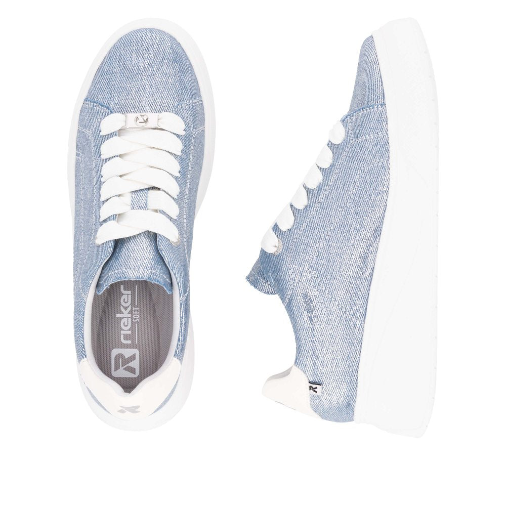 Rieker W2302-14 Jeans Silver Trainers