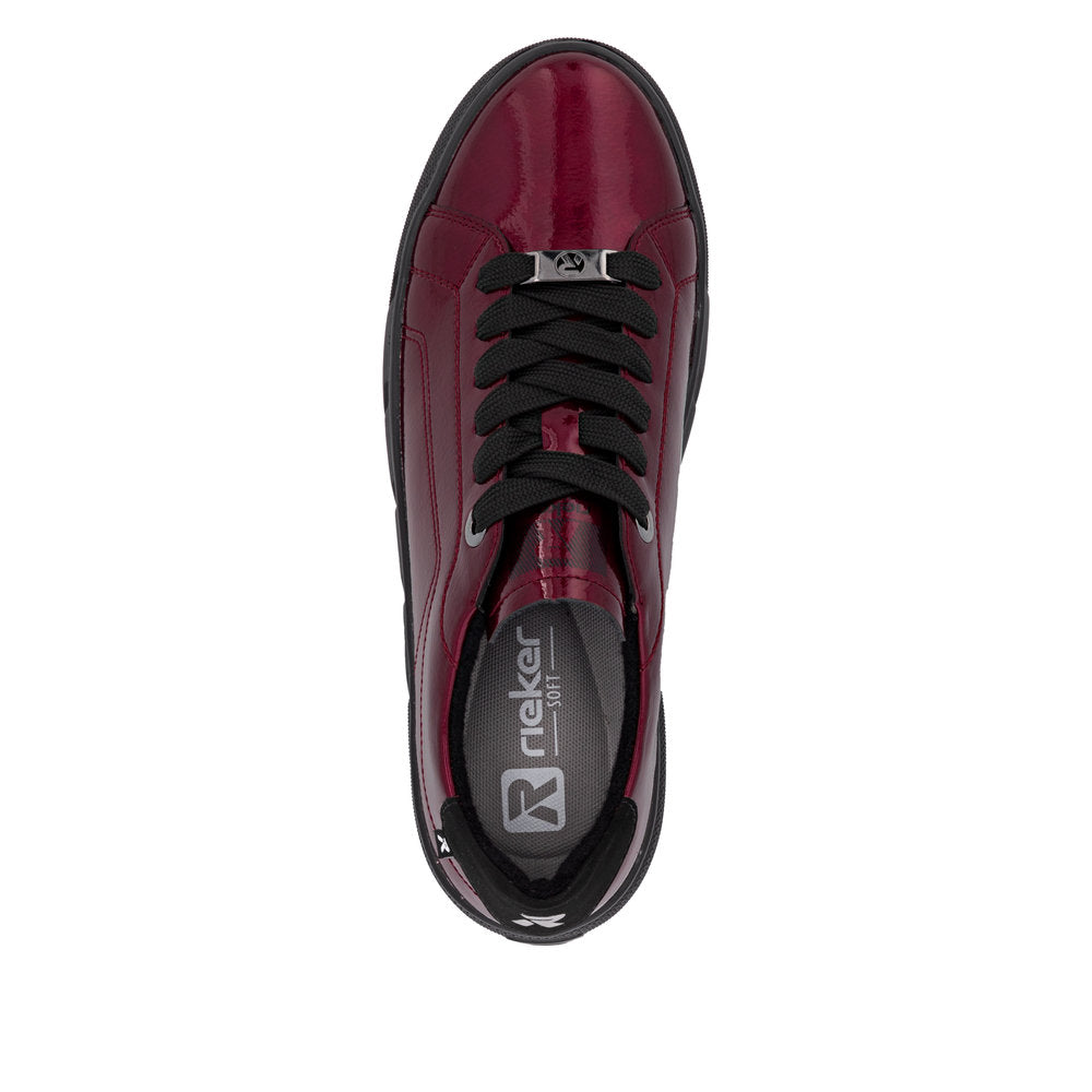 Rieker W2601-35 Cherry Red Trainers
