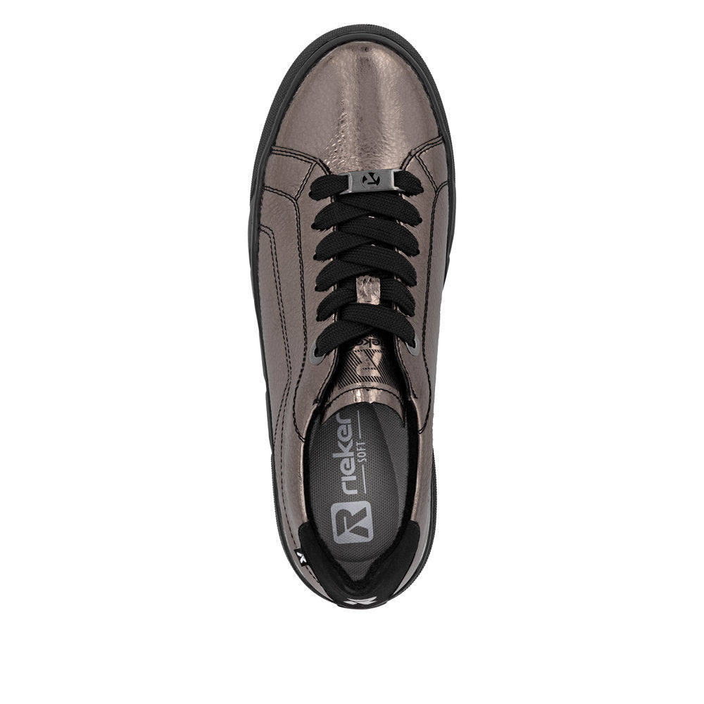 Rieker W2601-91 Antique Black Casual Shoes