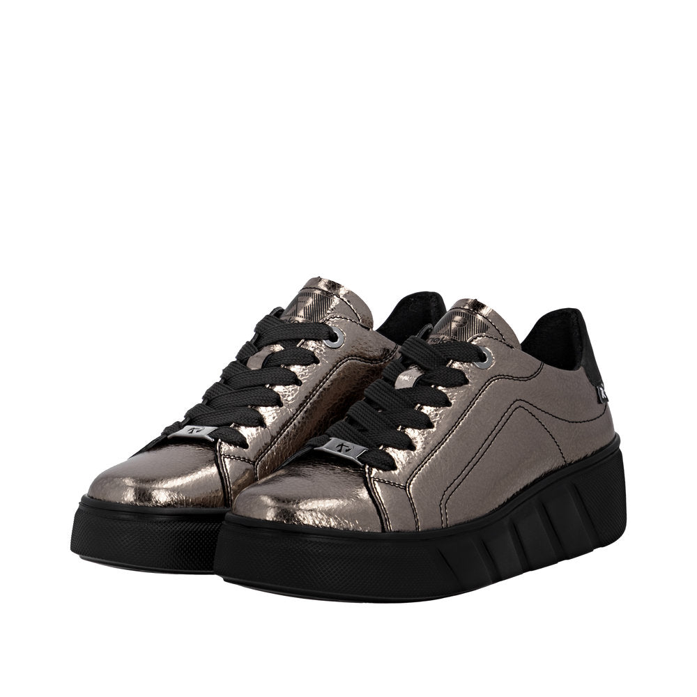 Rieker W2601-91 Antique Black Casual Shoes