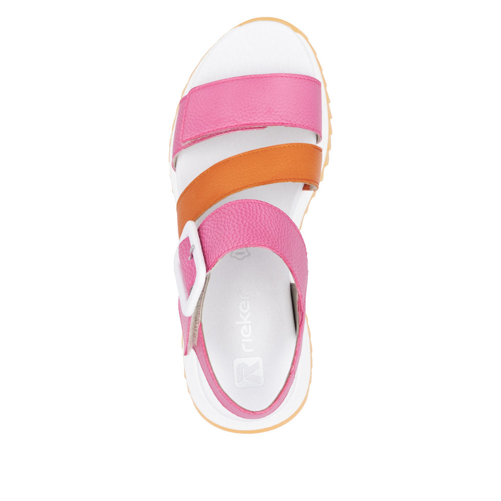 Rieker W2950-31 Pink Sandals