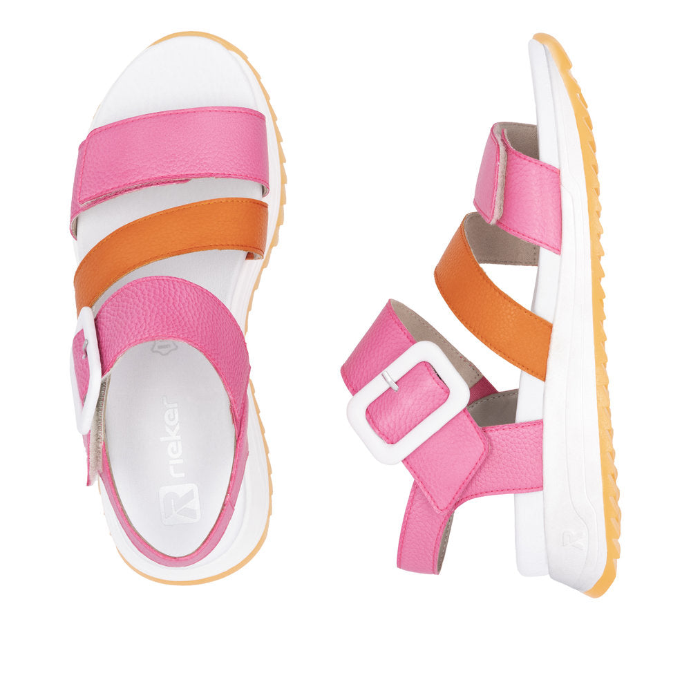 Rieker W2950-31 Pink Sandals