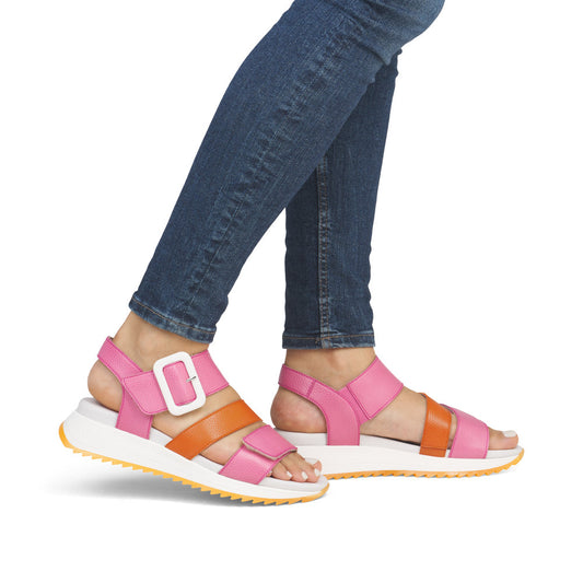 Rieker W2950-31 Pink Sandals