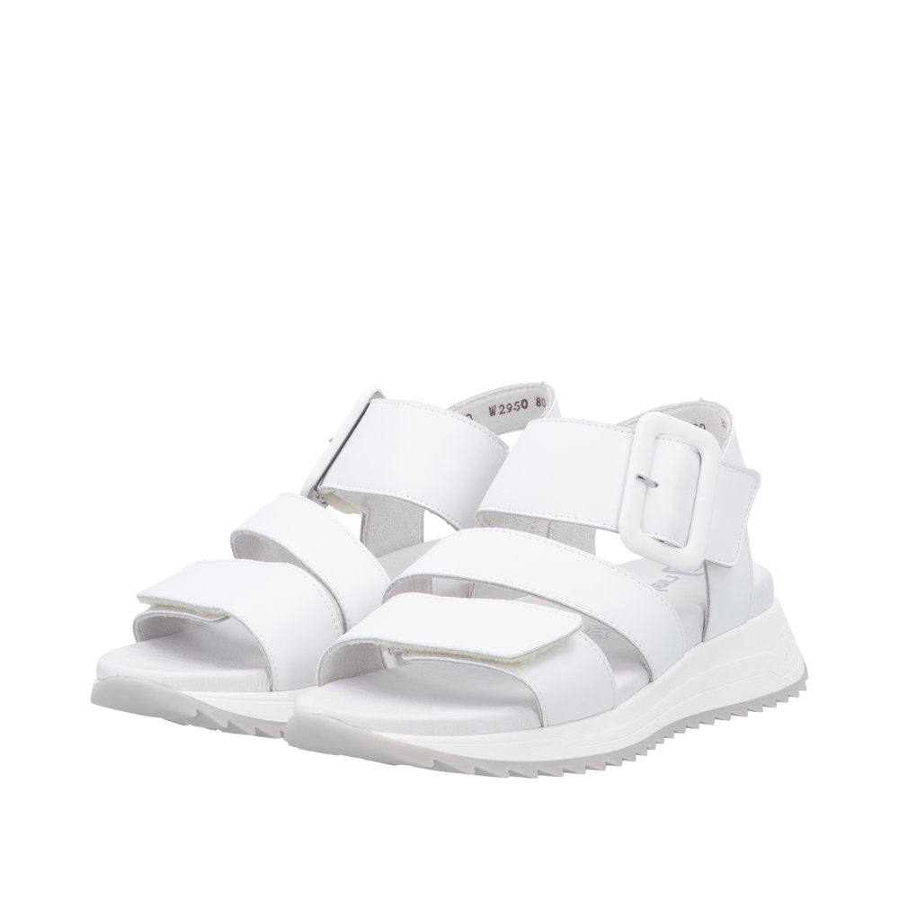 Rieker W2950-80 White Sandals