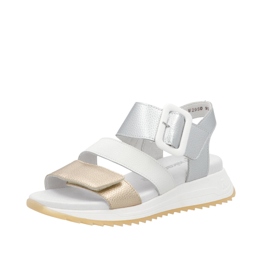 Rieker W2950-90 Gold Sandals