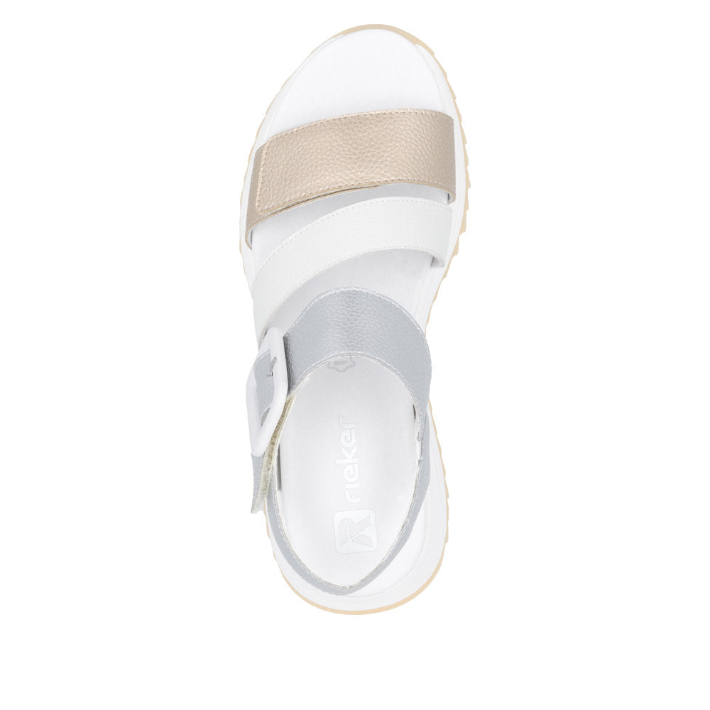 Rieker W2950-90 Gold Sandals