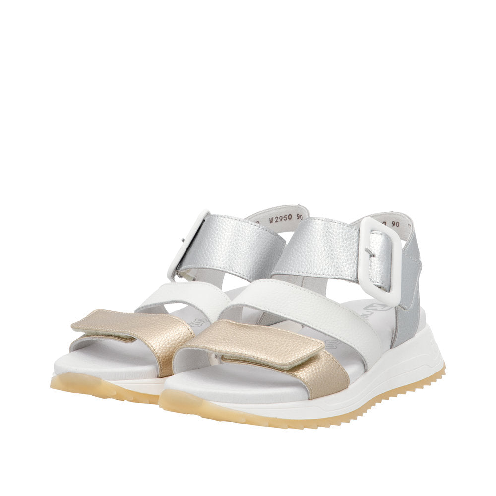 Rieker W2950-90 Gold Sandals