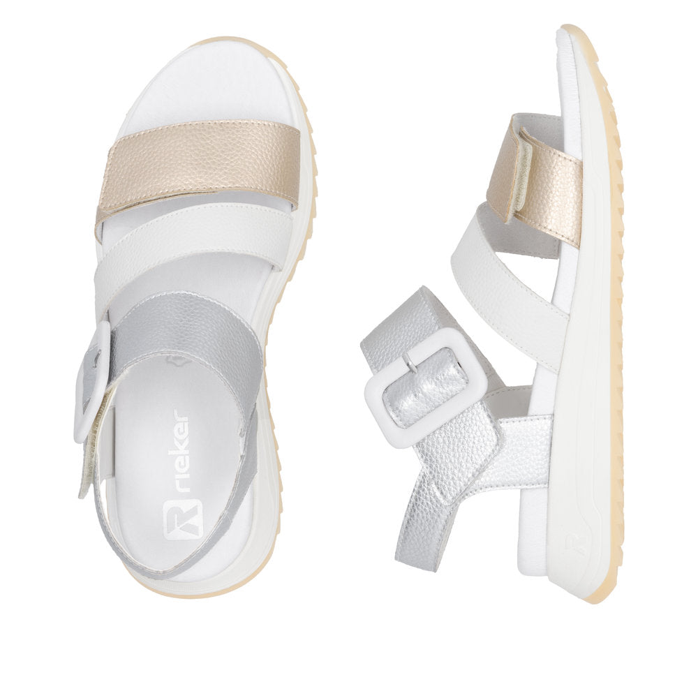 Rieker W2950-90 Gold Sandals