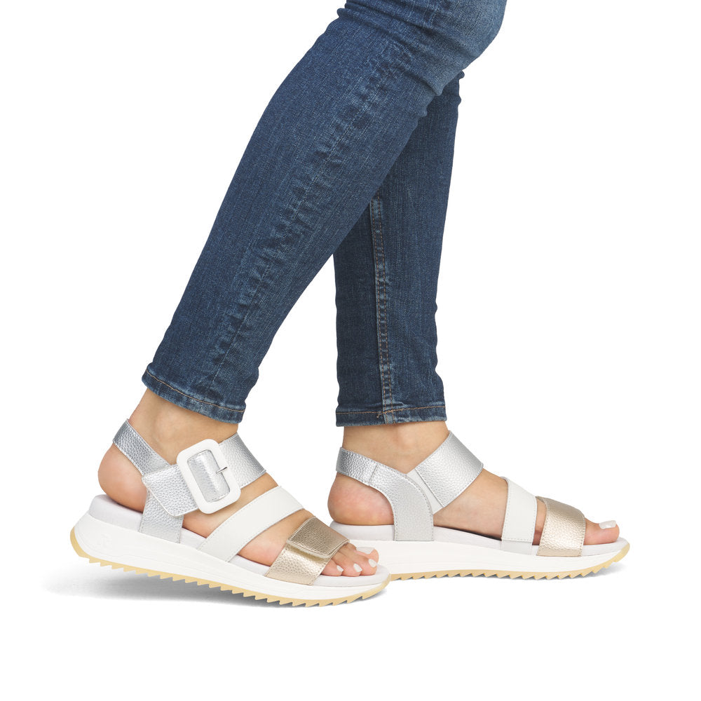 Rieker W2950-90 Gold Sandals