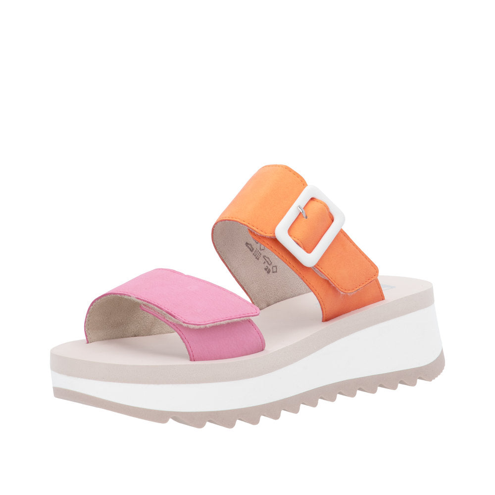 Rieker W3050-38 Pink Sandals