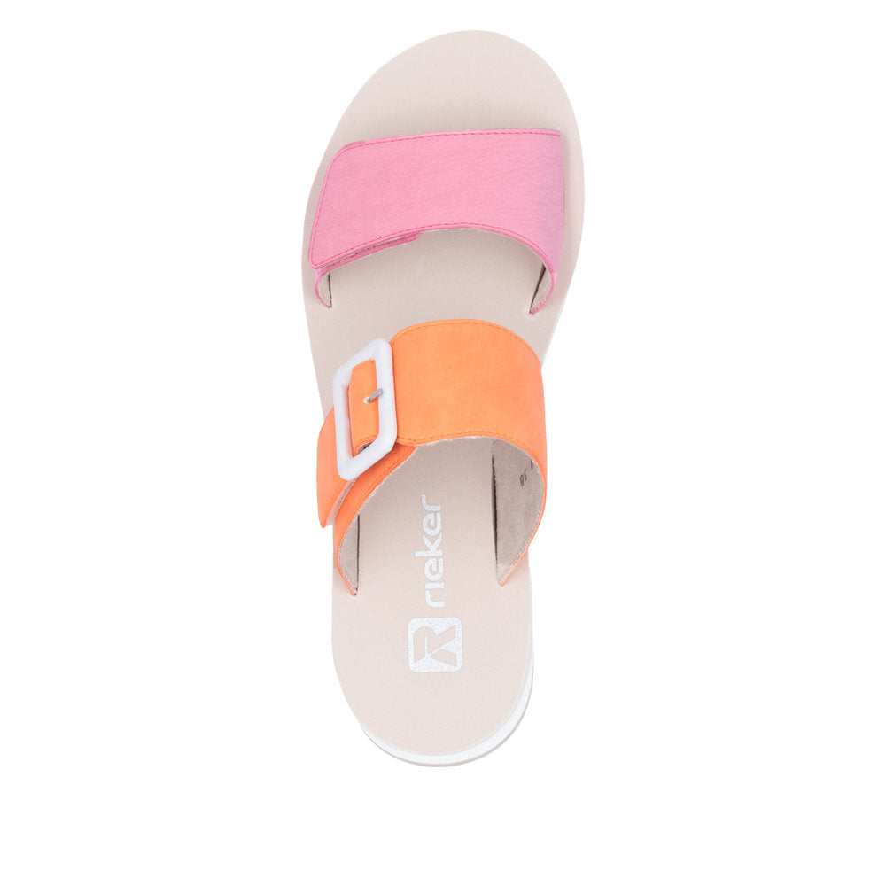 Rieker W3050-38 Pink Sandals