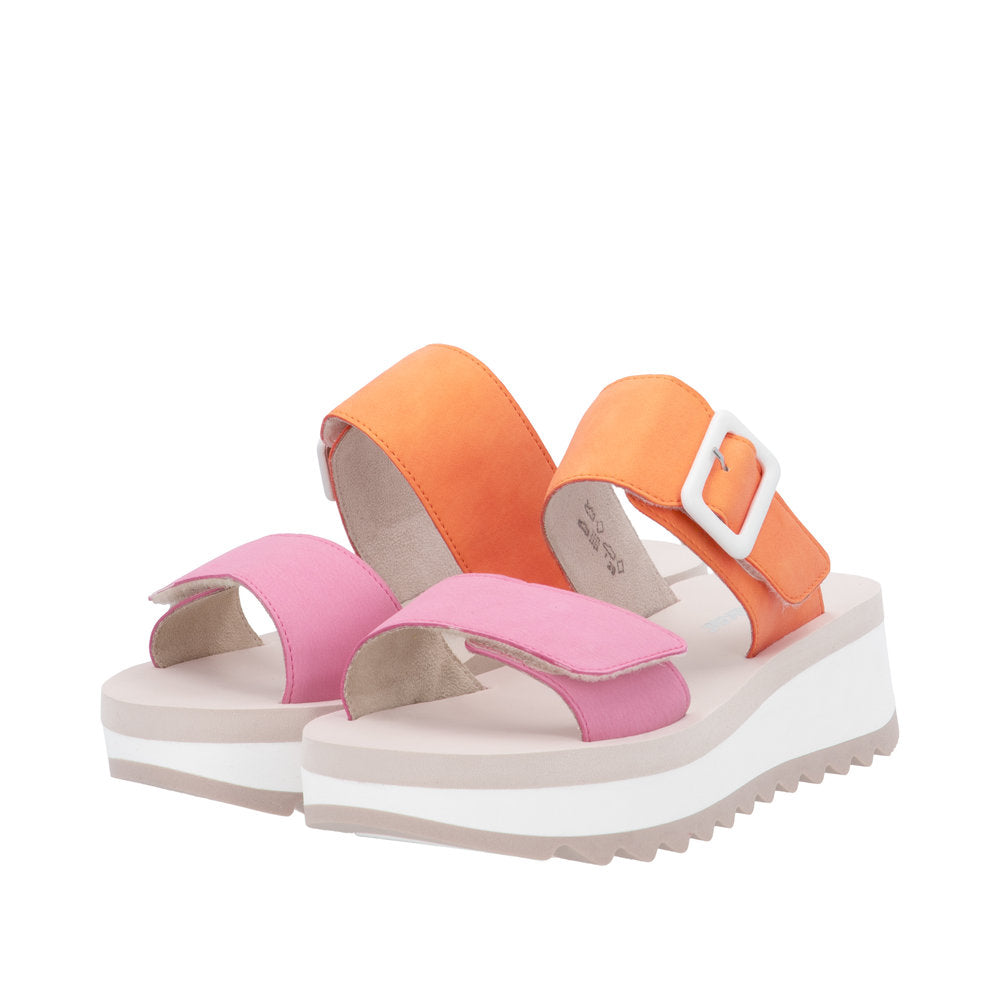 Rieker W3050-38 Pink Sandals