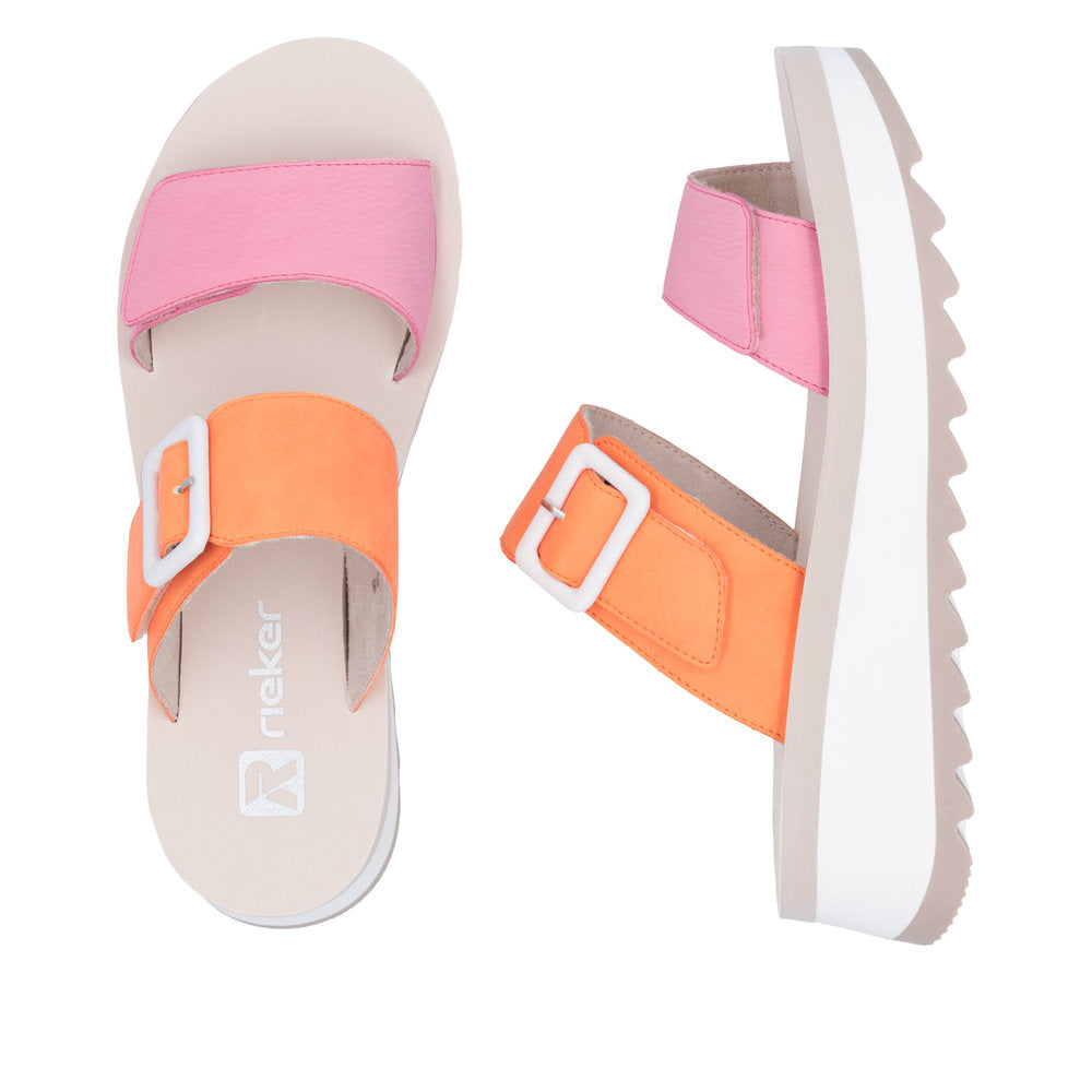 Rieker W3050-38 Pink Sandals