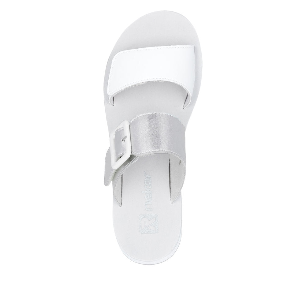 Rieker W3050-90 White Sandals