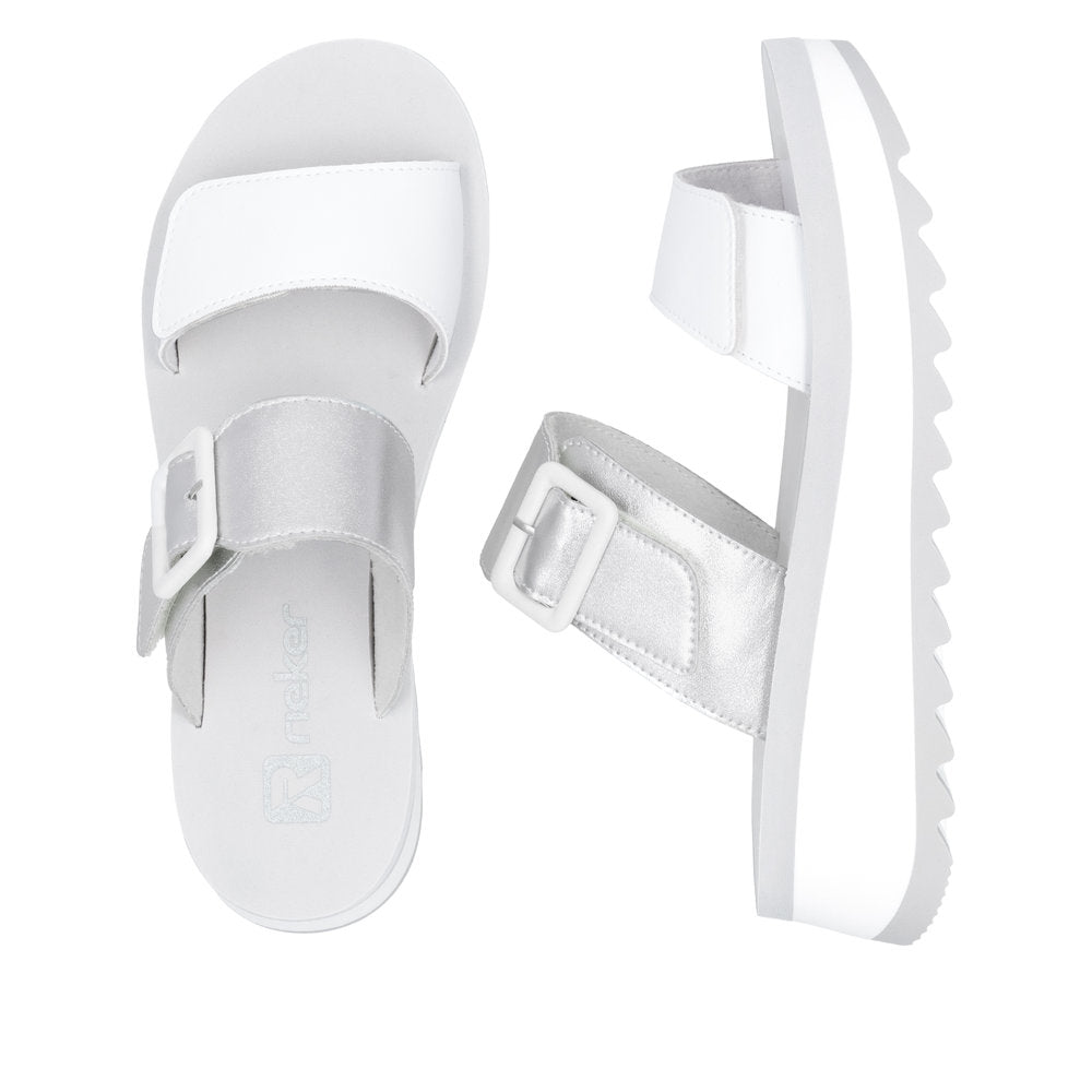 Rieker W3050-90 White Sandals
