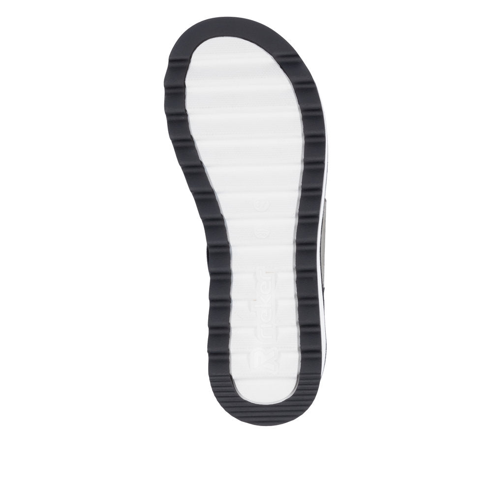 Rieker W3053-00 Black Sandals