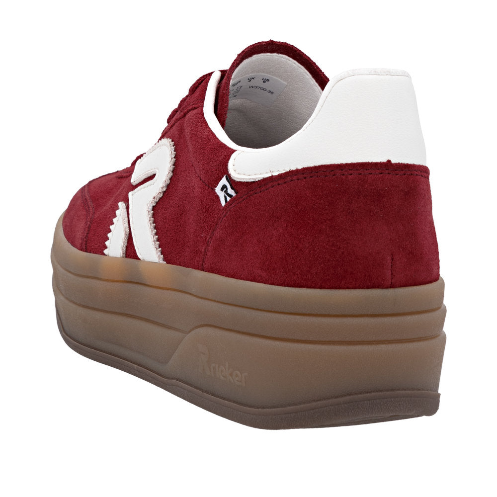 Rieker W3700-35 Red Offwhite Trainers