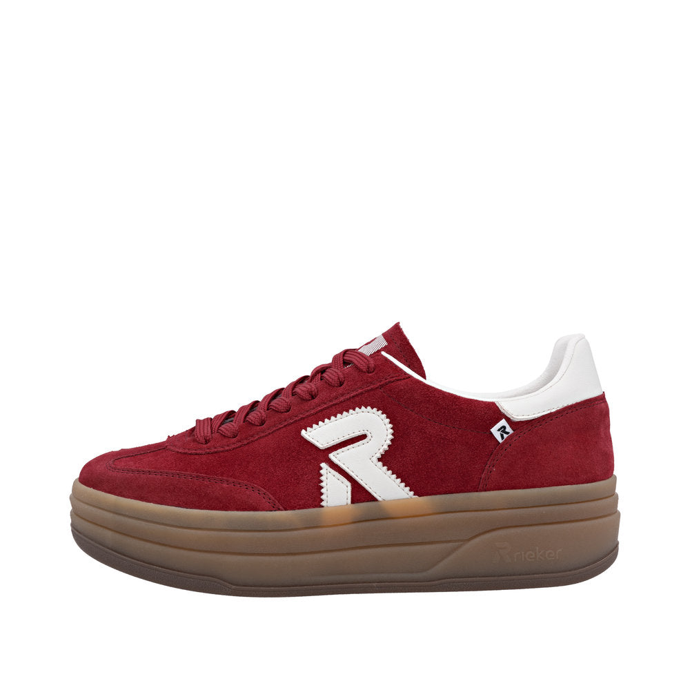 Rieker W3700-35 Red Offwhite Trainers