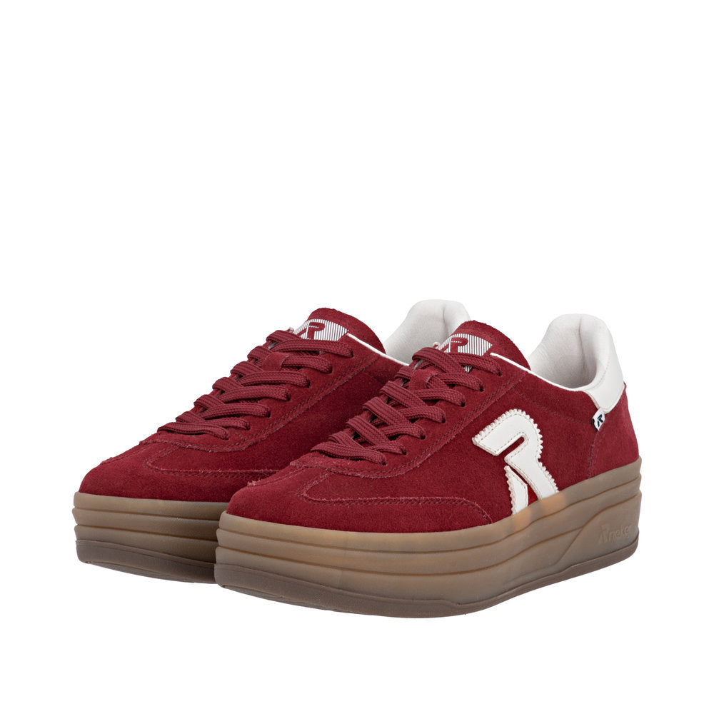 Rieker W3700-35 Red Offwhite Trainers