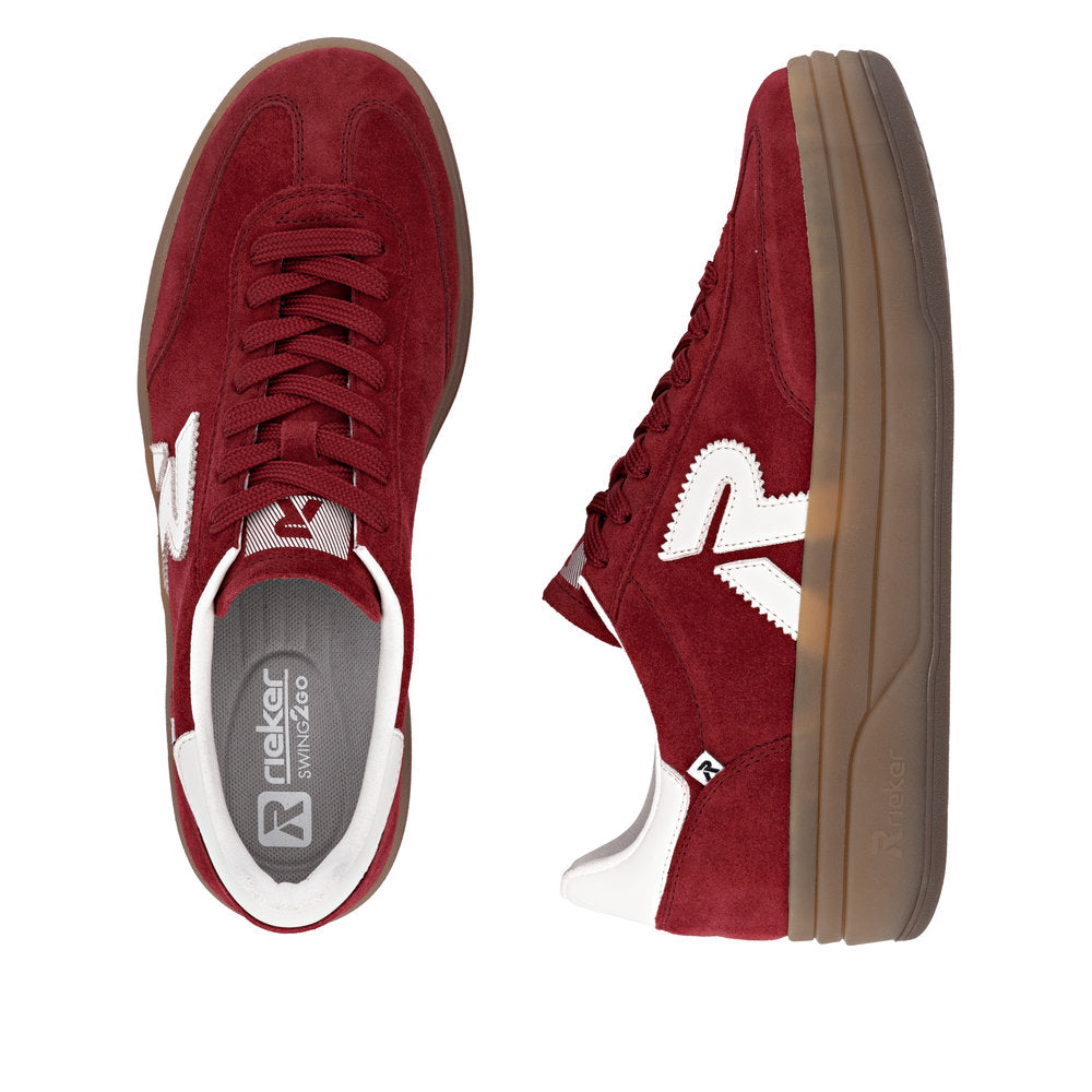 Rieker W3700-35 Red Offwhite Trainers