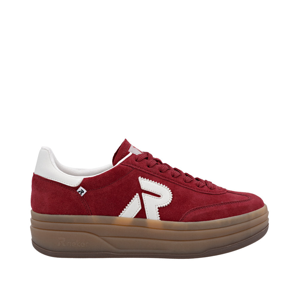 Rieker W3700-35 Red Offwhite Trainers