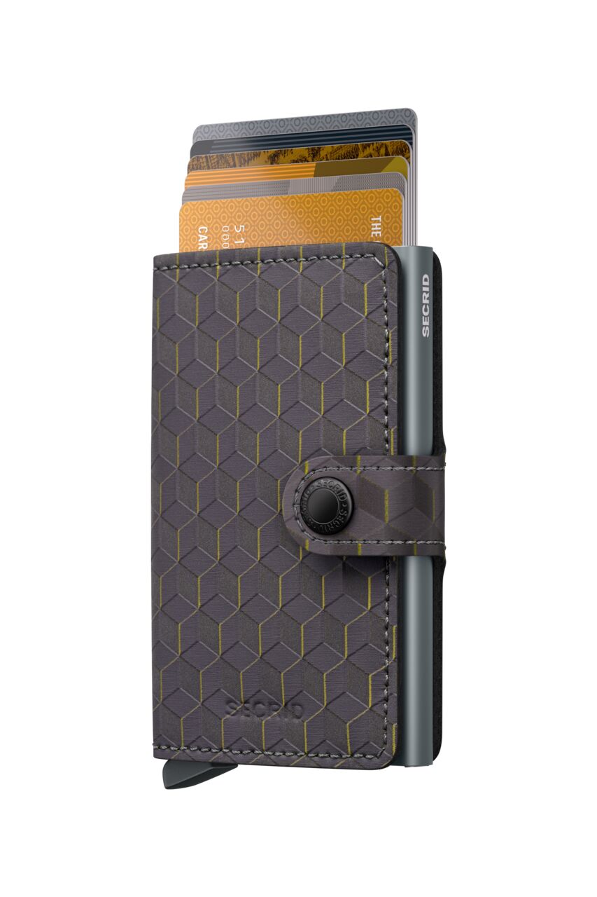 Secrid Optical Grey & Yellow Miniwallet