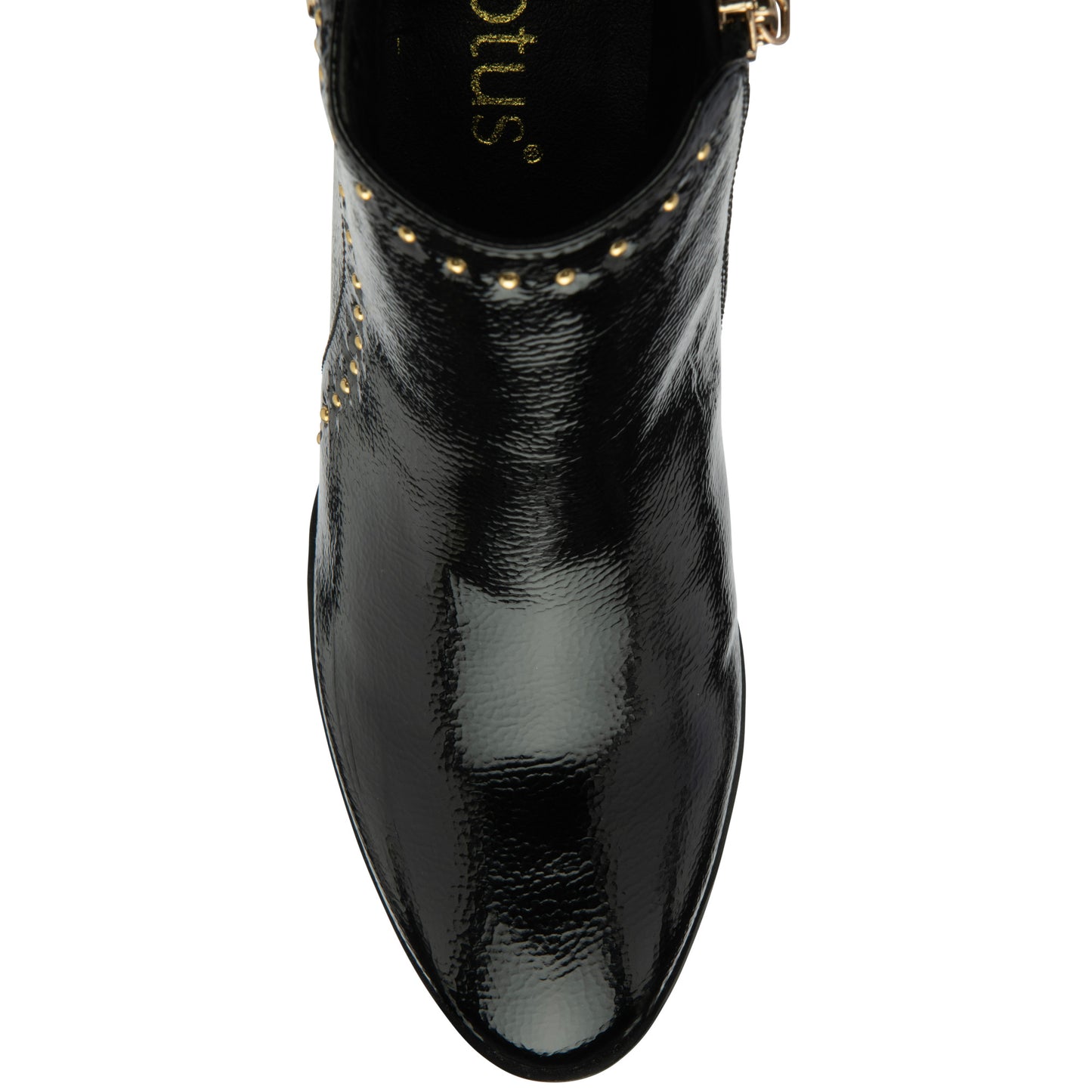 Lotus ULB317 Wells Black Patent Boots