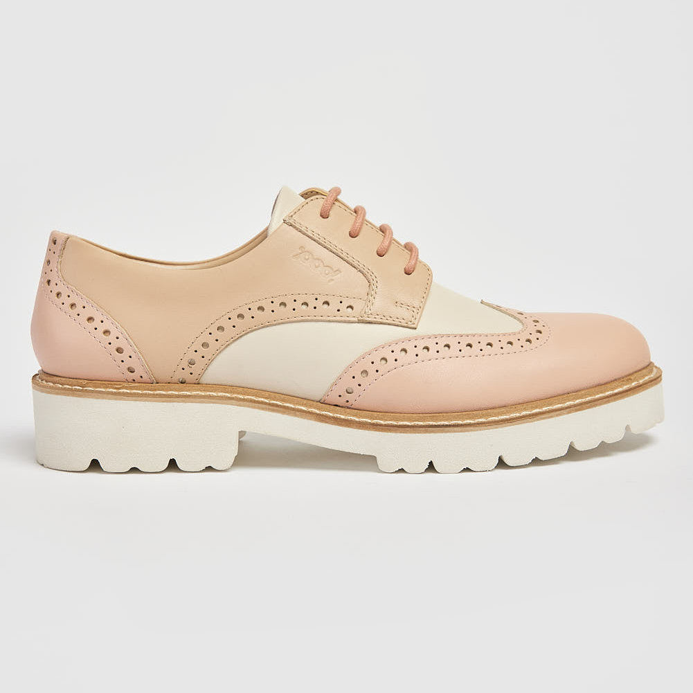 Pod Kortney Pink Lace Up Brogues