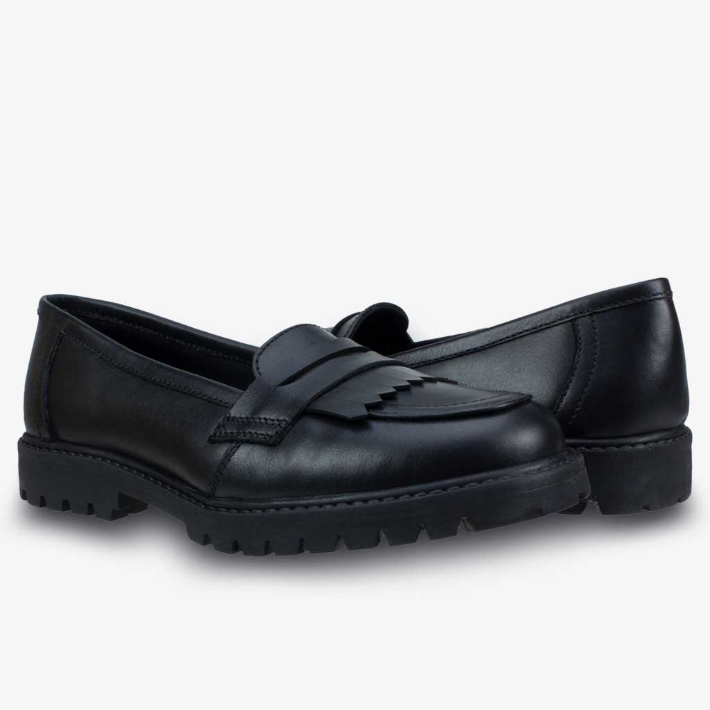 Term Willow Black School Shoes
