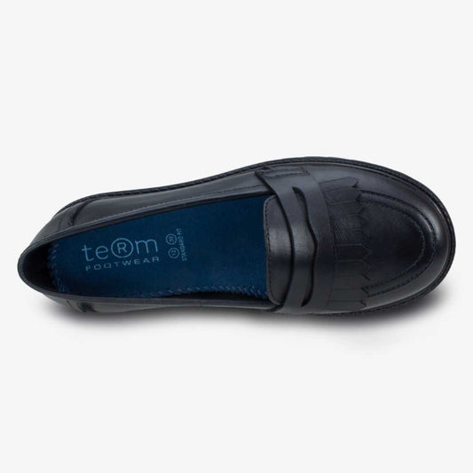 Term Willow Black School Shoes