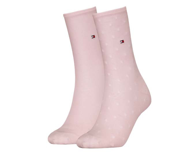 Tommy Hilfiger 100001493 036 Dot 2 Pack Socks Pink