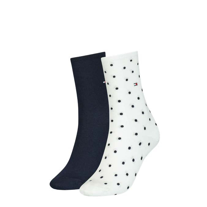 Tommy Hilfiger 100001493 002 Dot 2 Pack Socks Off White