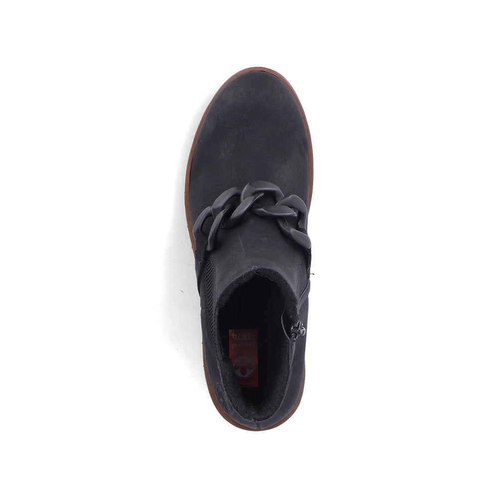 Rieker X9173-01 Prisca Black Boots