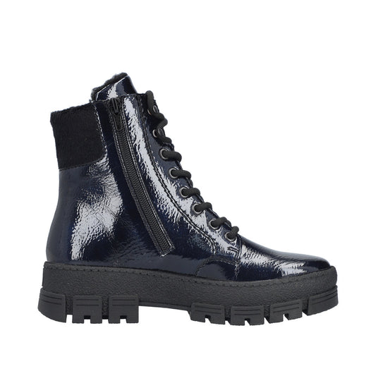 Rieker Y0220-14 Midnight Blue Black Boots