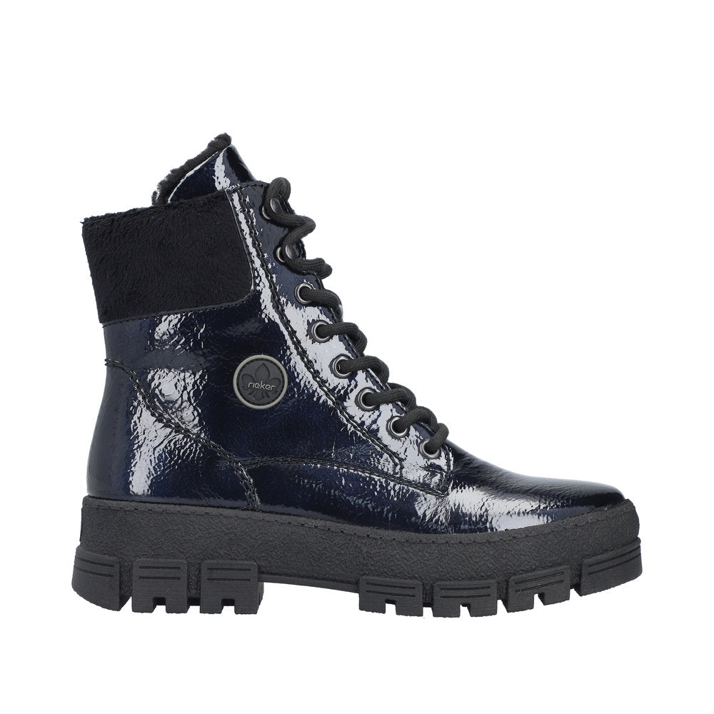 Rieker Y0220-14 Midnight Blue Black Boots