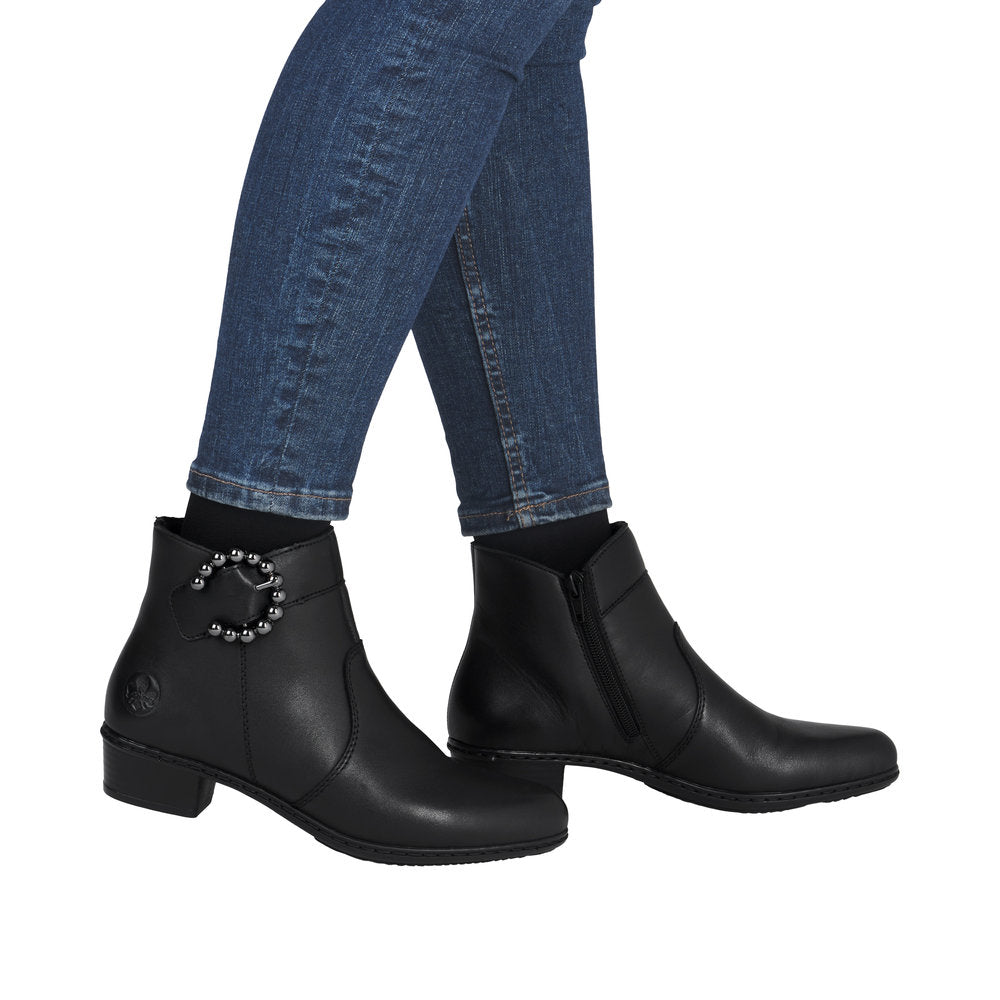Rieker Y0797-00 Black Boots
