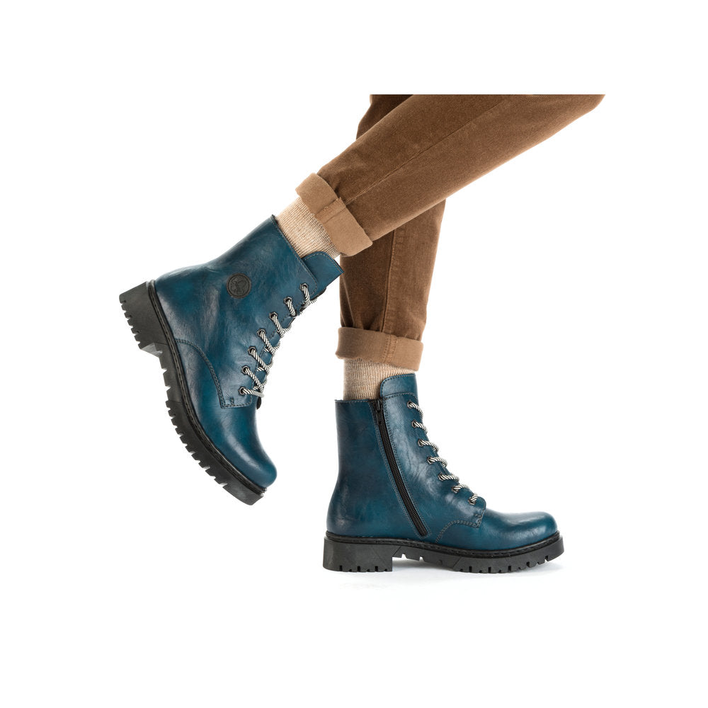Rieker Y2440-12 Janet Blue Boots