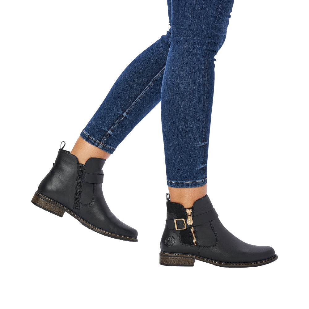 Rieker Z4959-00 Philippa Black/Black/Black Boots