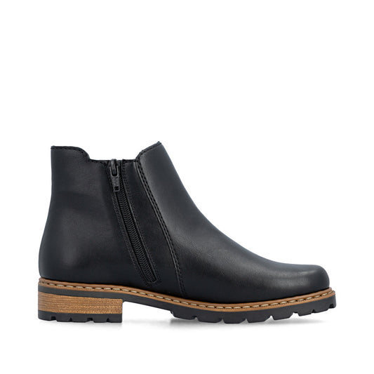 Rieker Z9340-00 Black Mid Height Boots